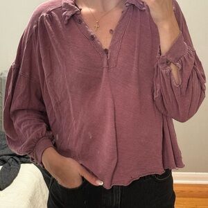 We The Free Button-Up Top